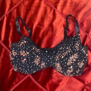 Floral Print Bra